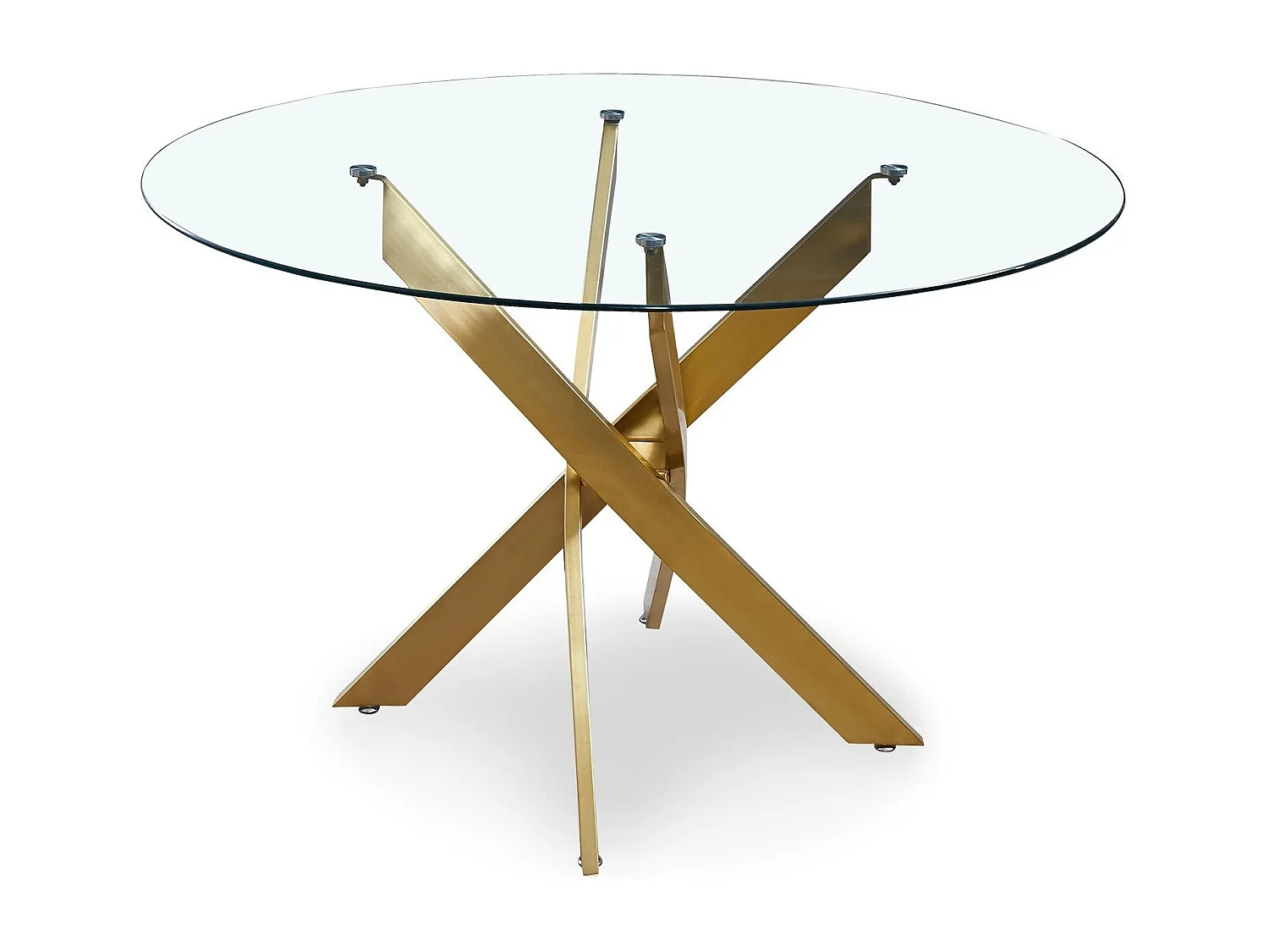 Table de Repas Ronde Design "Rixa" 120cm Or