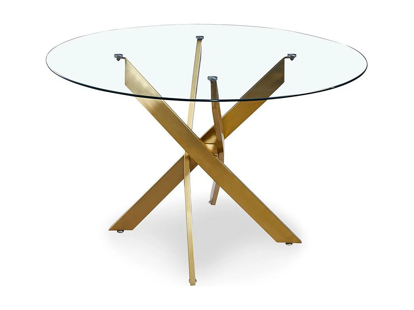 Table de Repas Ronde Design "Rixa" 120cm Or