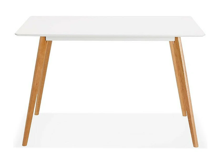 Table de Repas Scandinave "Inge" 120cm Blanc