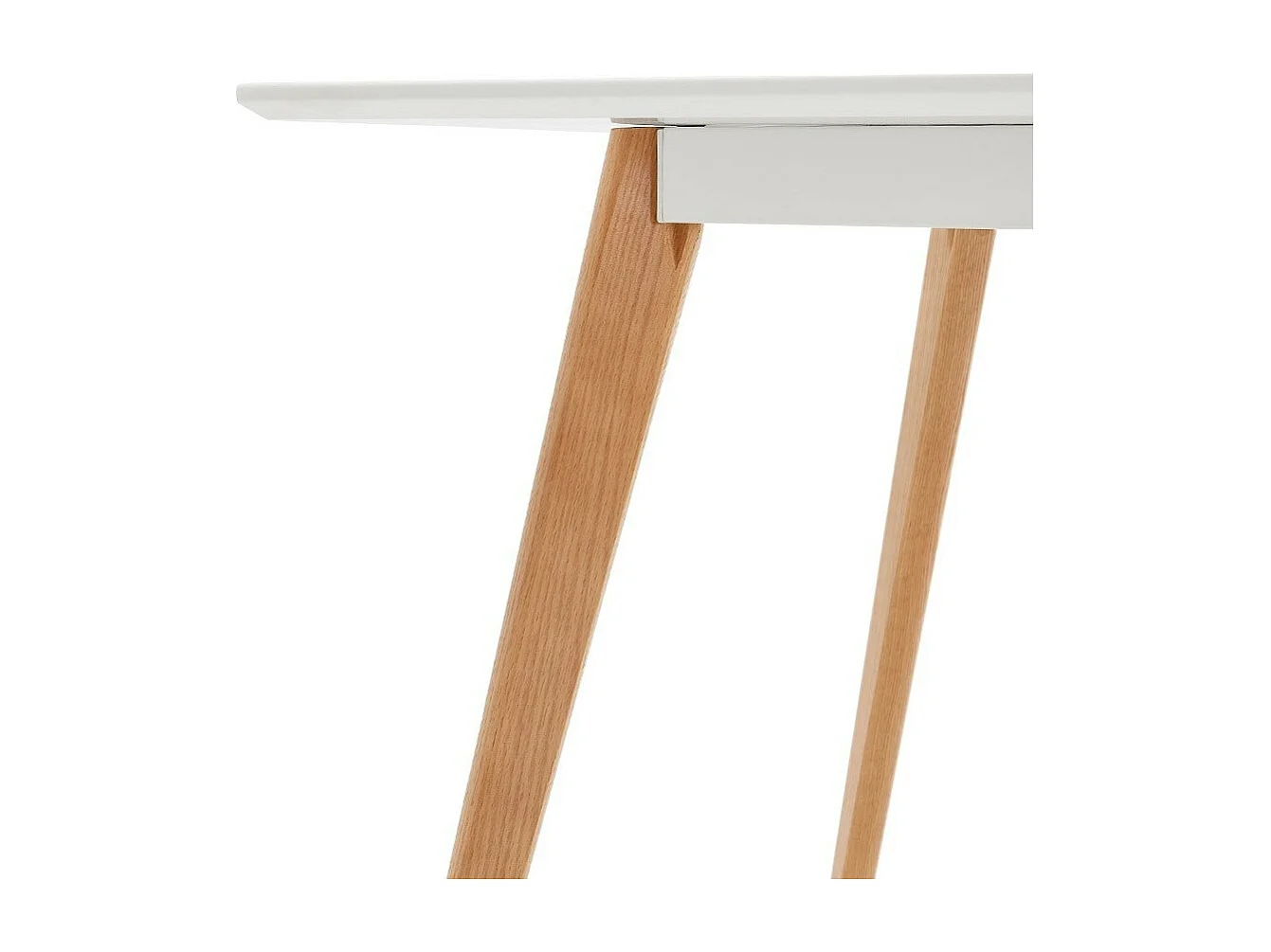 Table de Repas Scandinave "Inge" 120cm Blanc