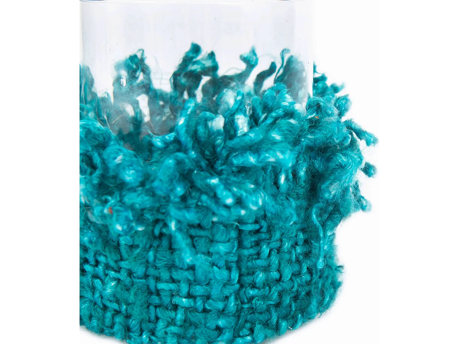 Bougeoir coton bleu cosy par Bazar Bizar