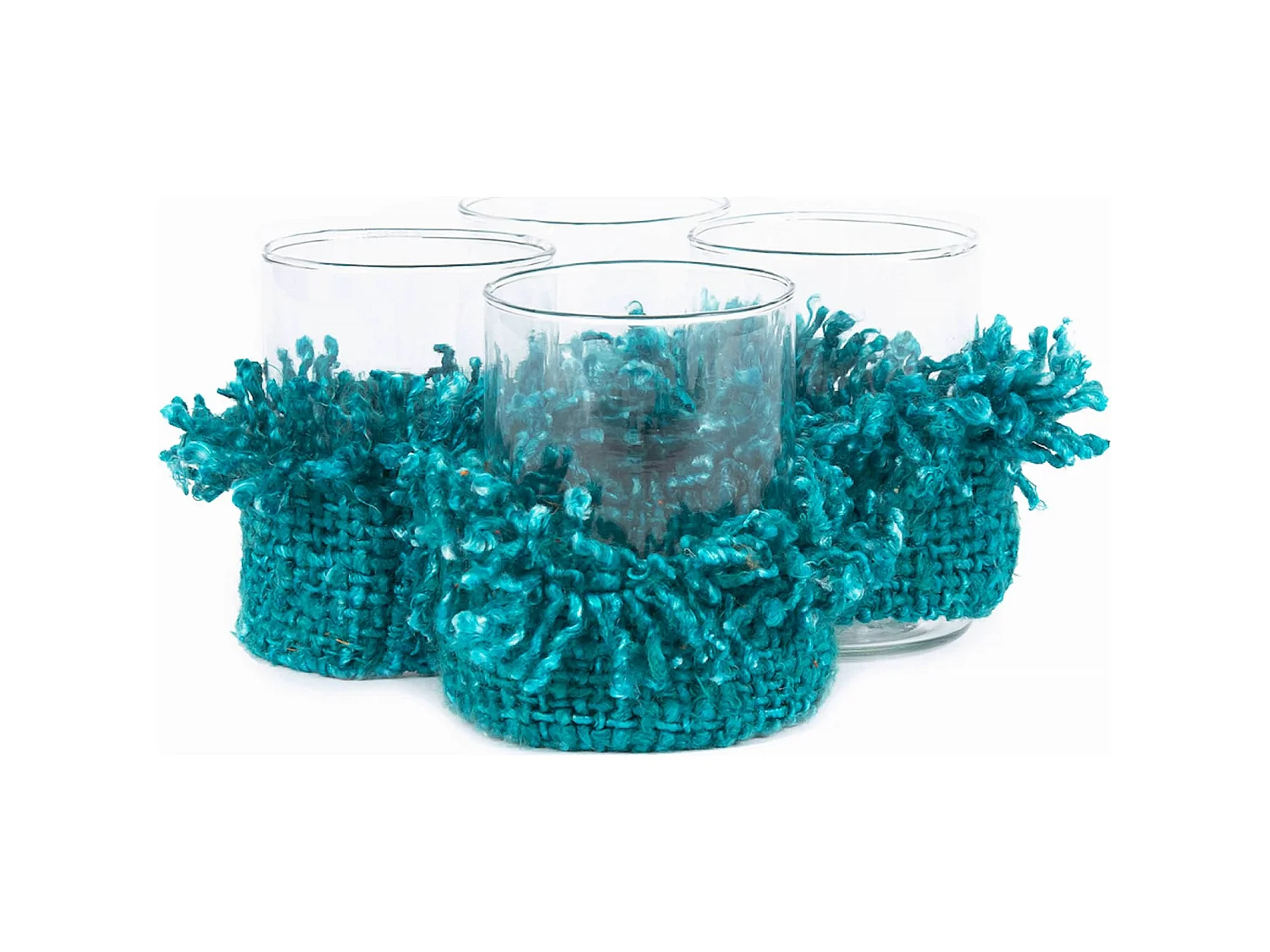 Bougeoir coton bleu cosy par Bazar Bizar