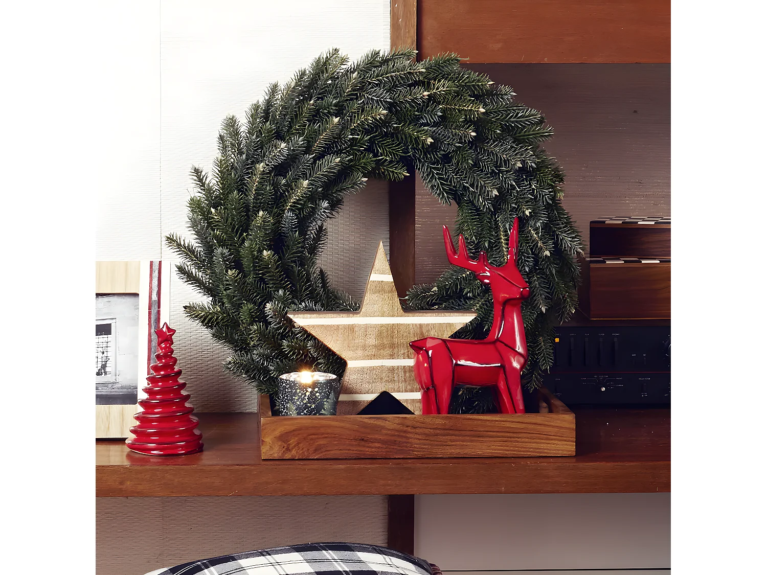 Décoration Étoile Grand Format - Marron