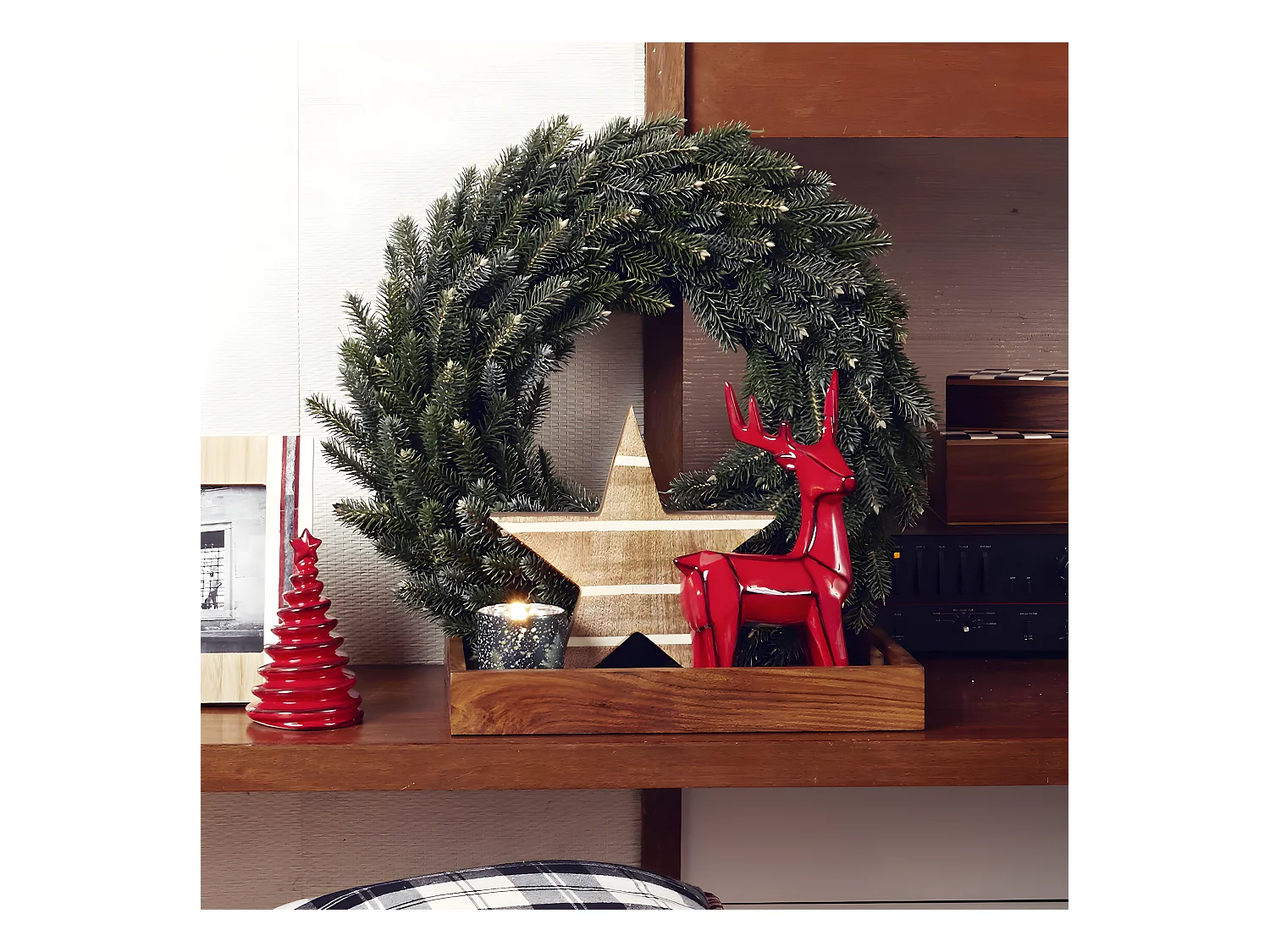 Décoration Étoile Grand Format - Marron