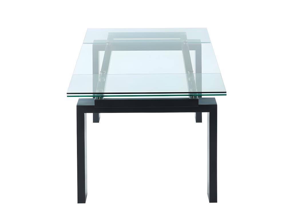 Esstisch Glas LUBANA Ausziehbar Schwarz günstig kaufen