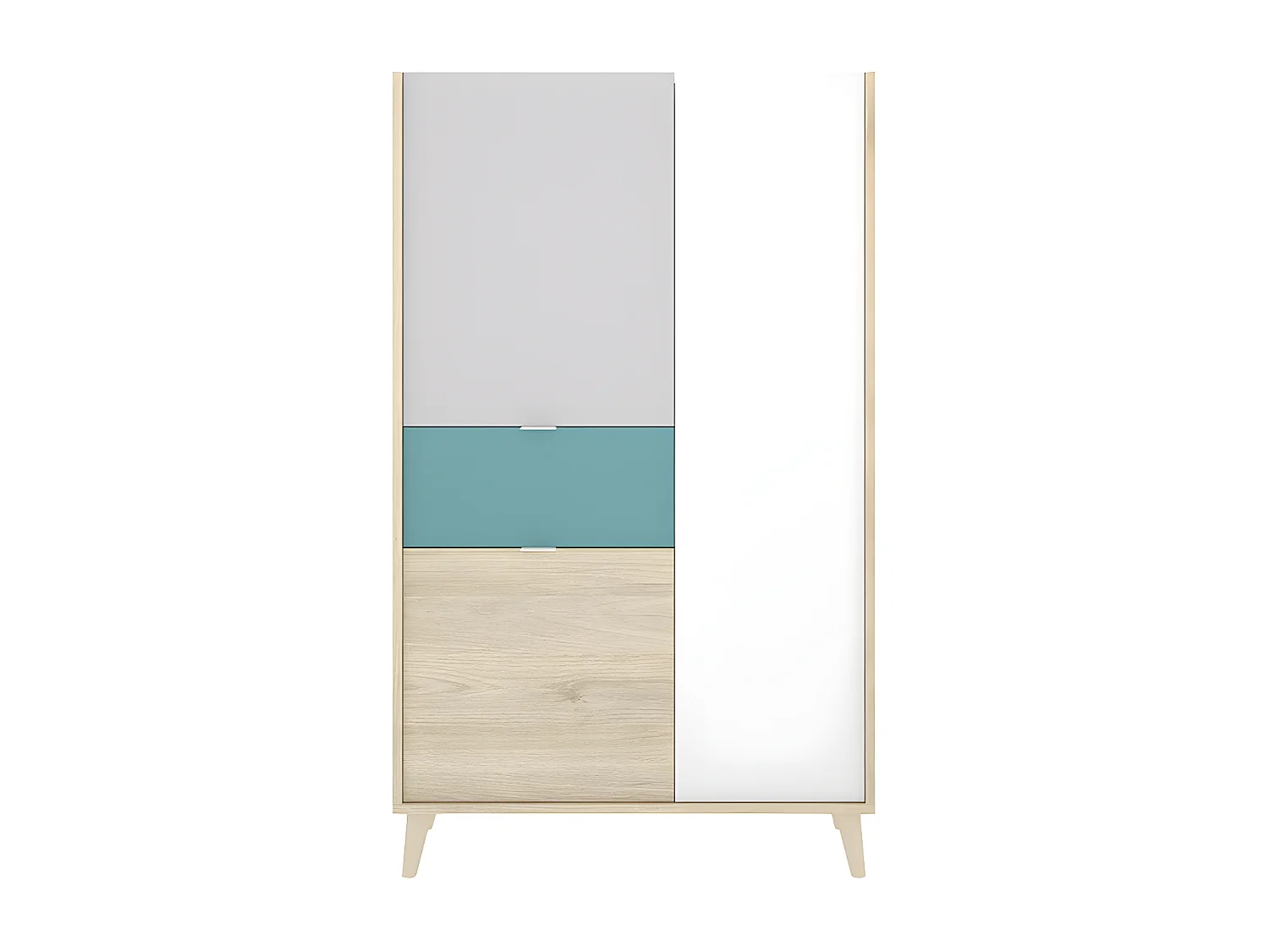 Buffet haut BICA - 3 portes 1 tiroir - Multicolore