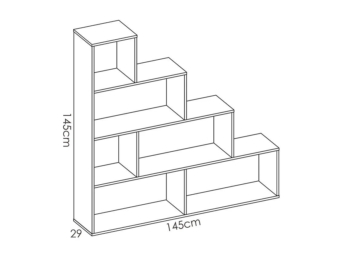 Estante com 6 compartimentos disponível em Branco - RAJA