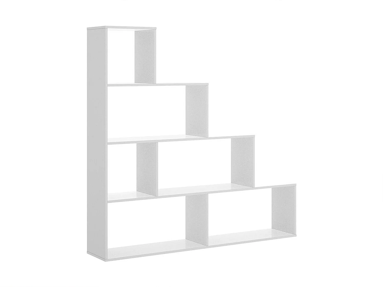 Kast RAJA - 6 niveaus - Kleur: wit