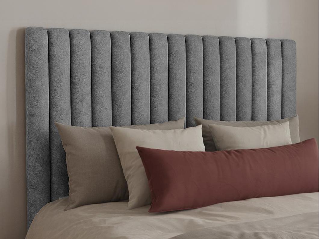 Cabecero de cama SARAH - 160 cm - Tela - Gris