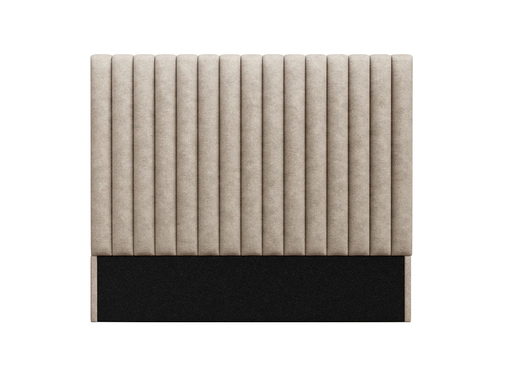 Hoofdeinde bed met verticale stiksels SARAH - Beige - 160 cm