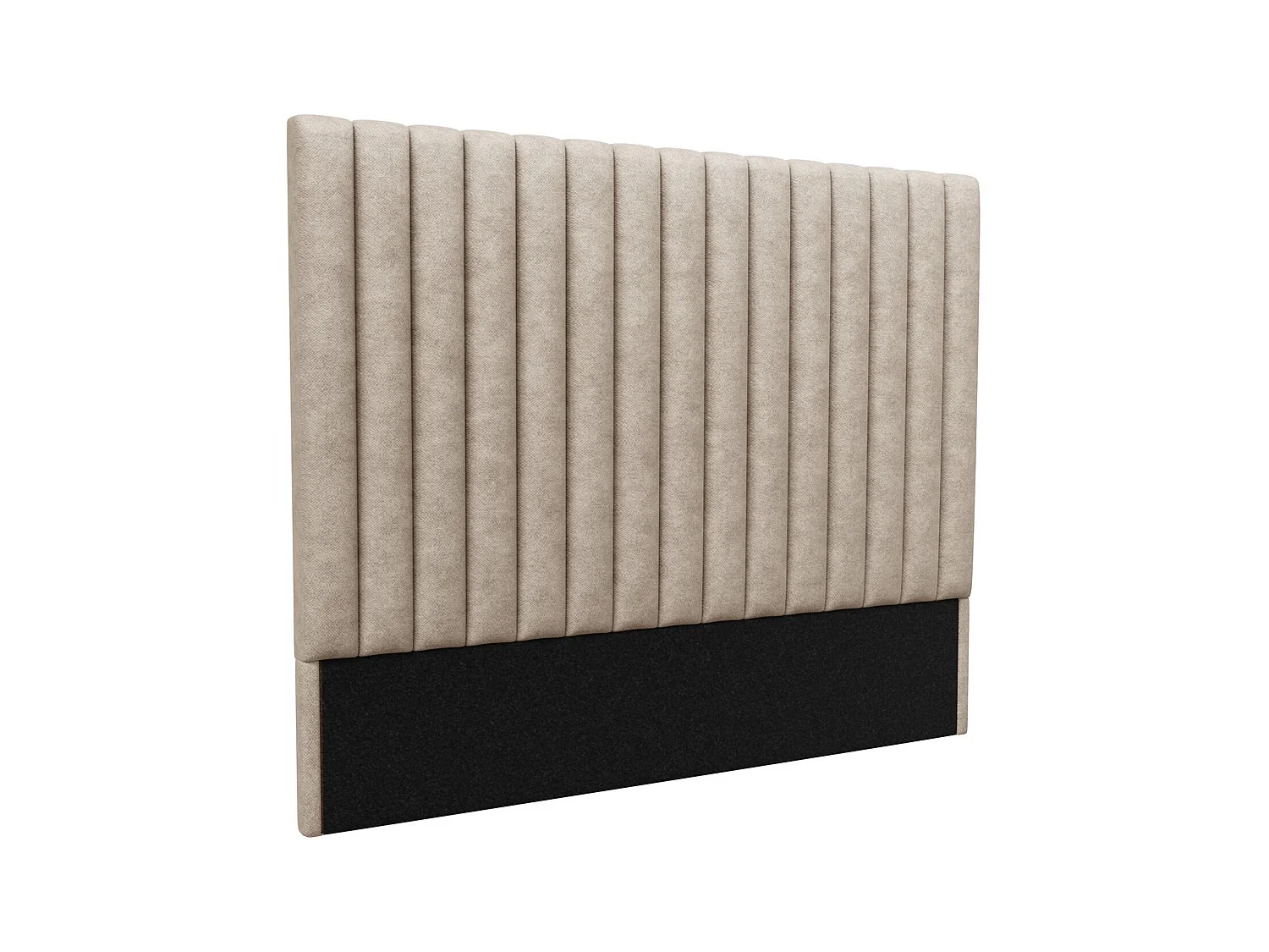 Hoofdeinde bed met verticale stiksels SARAH - Beige - 160 cm