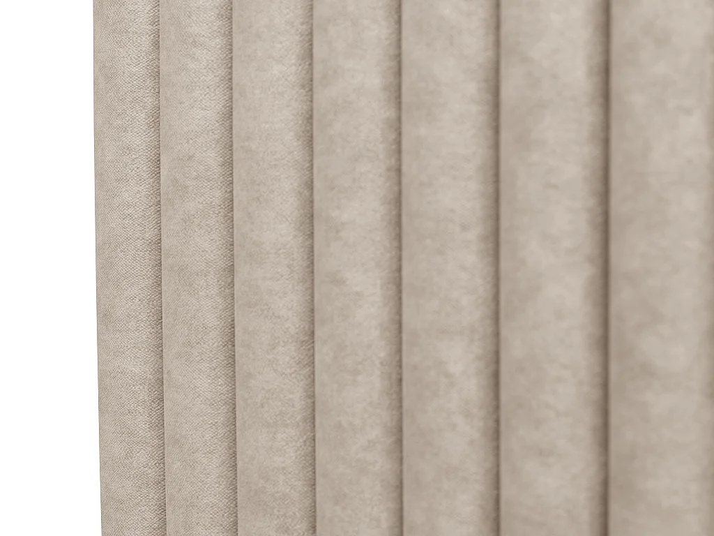 Testiera cuciture verticali 140 cm Tessuto Beige - SARAH