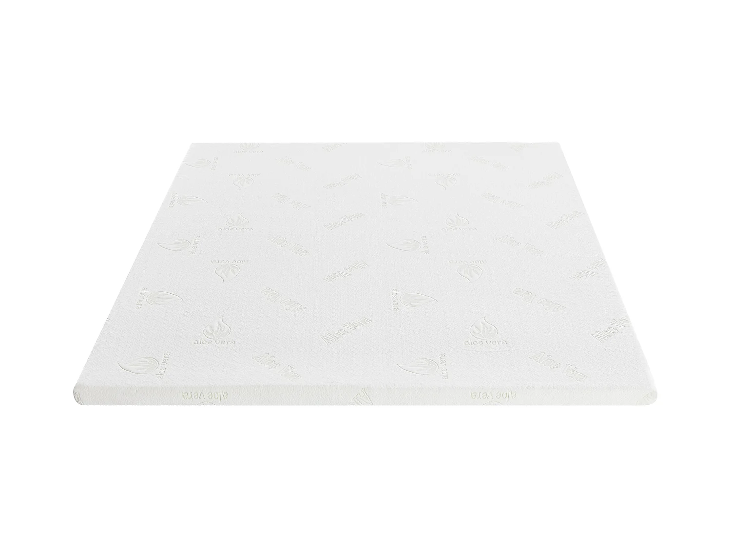 Matratzenauflage Topper - 180 x 200 cm - Memory Schaum - 1 Zone - Stärke 5 cm - Aloe Vera-Bezug - LACETO von NATUREA