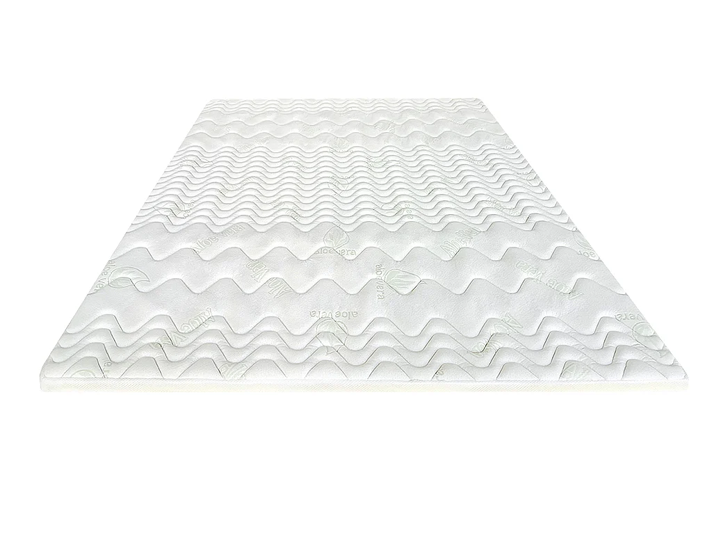 Surmatelas 160 x 200 cm mémoire de forme coutil aloe vera ép.5cm - ANTASSE de NATUREA