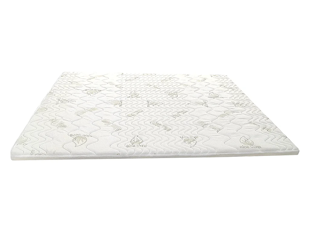 Surmatelas 160 x 200 cm mémoire de forme coutil aloe vera ép.5cm - ANTASSE de NATUREA