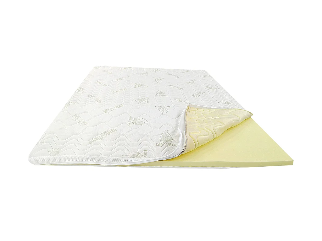 Topmadras 160 x 200 cm memory skum med aloe vera 5 cm tykkelse - ANTASSE fra NATUREA