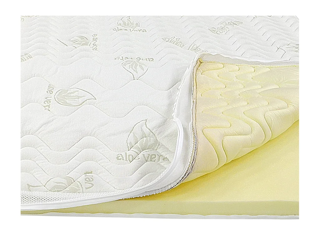 Topmadras 160 x 200 cm memory skum med aloe vera 5 cm tykkelse - ANTASSE fra NATUREA