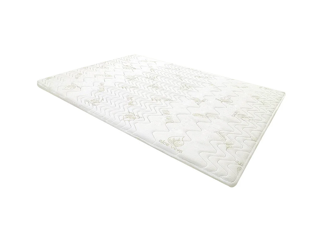 Matratzenauflage Topper - 180 x 200 cm - Memory Schaum - 1 Zone - Stärke 5 cm - Aloe Vera-Bezug - ANTASSE von NATUREA