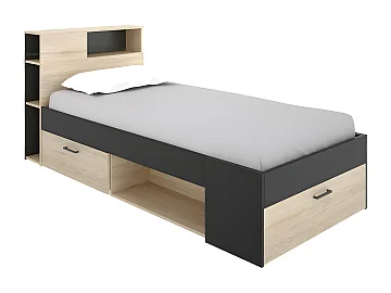 Lit 90x190 cm avec rangement