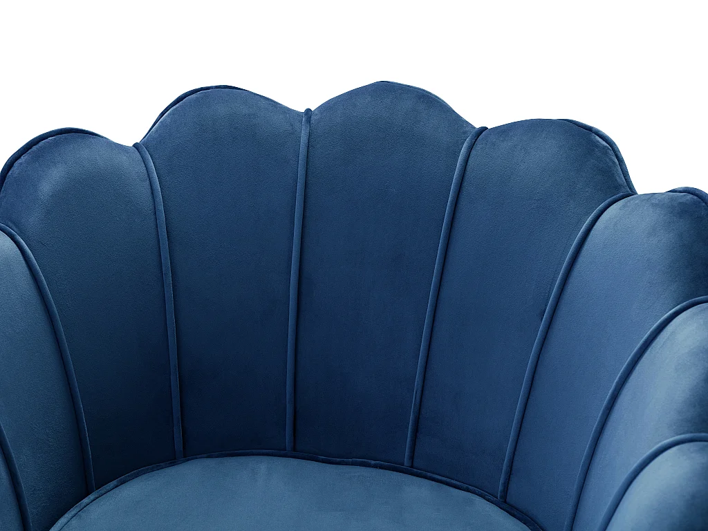 Fauteuil van fluweel DANDELION - Donkerblauw - van Pascal Morabito