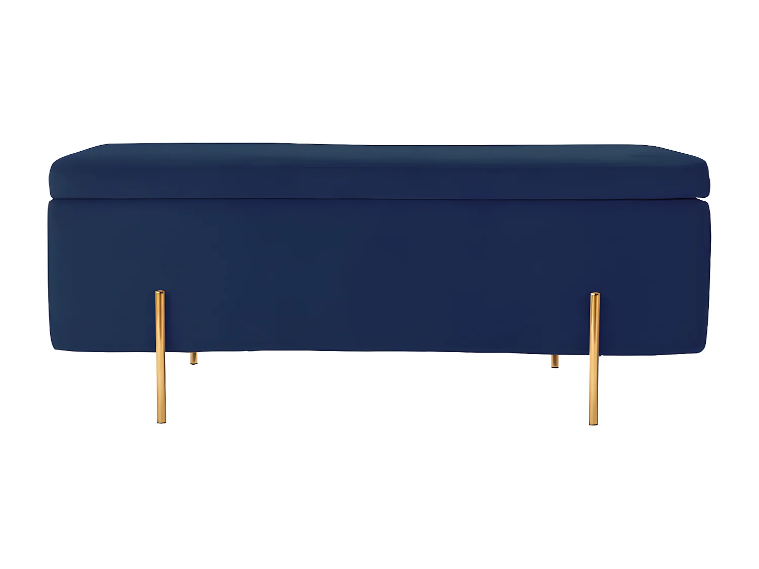 Sitzbank Sitztruhe - Samt - Nachtblau - HERVE