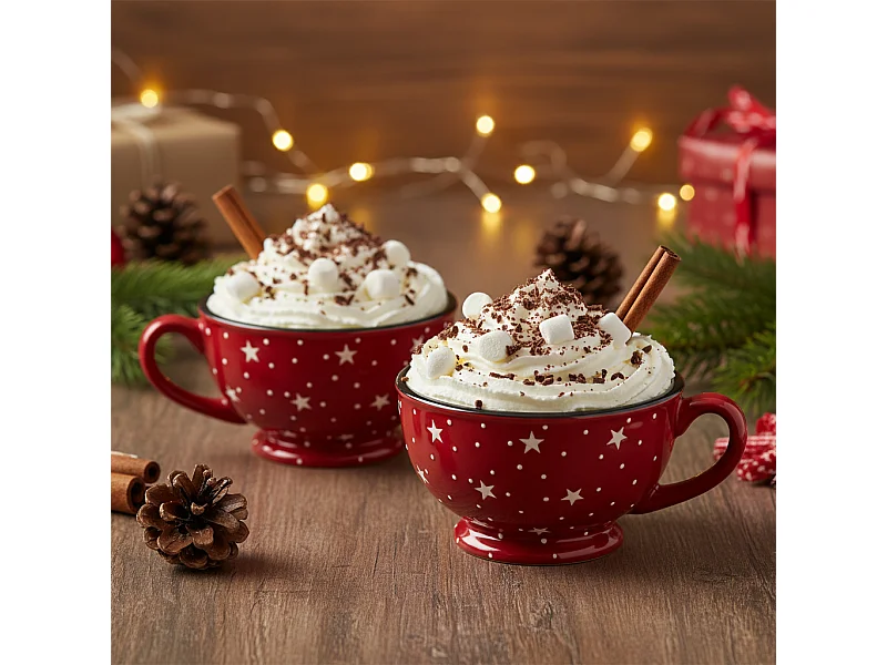 Bols Avec Anses Holly - Rouge