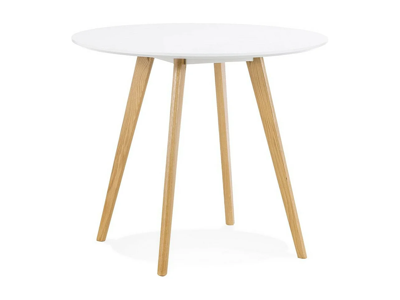 Table de Repas Scandinave &quot;Pacio&quot; 90cm Blanc