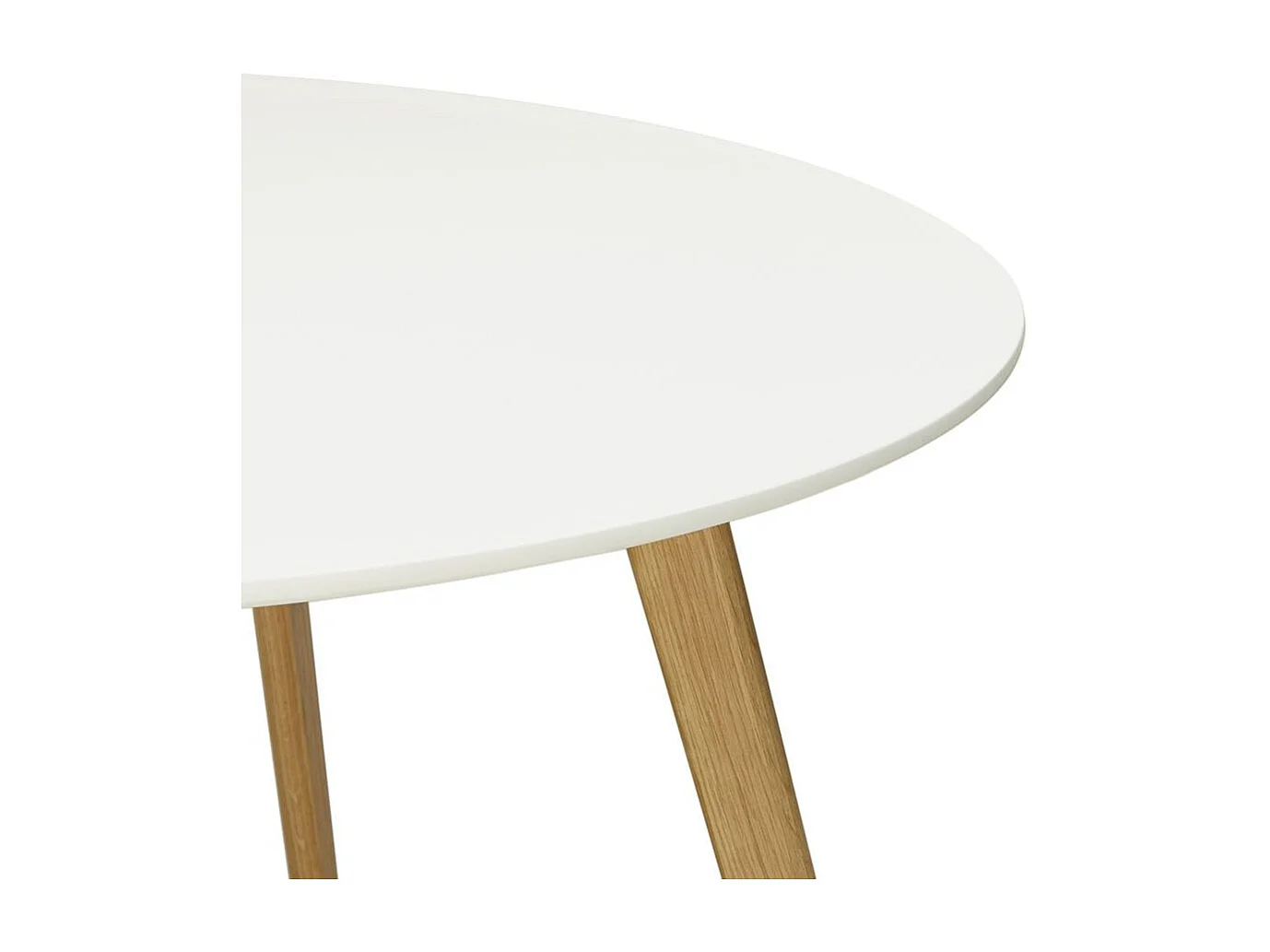 Table de Repas Scandinave &quot;Pacio&quot; 90cm Blanc