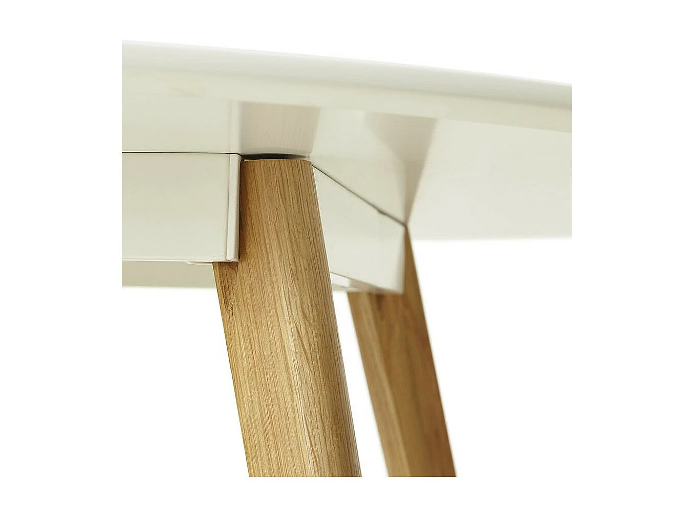 Table de Repas Scandinave &quot;Pacio&quot; 90cm Blanc