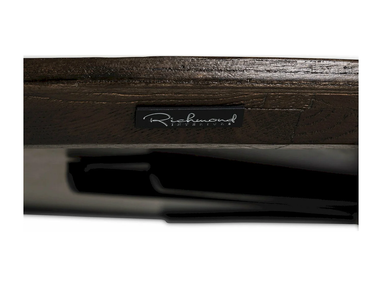 Table à Dîner Ovale en Bois Foncé Design Élégant