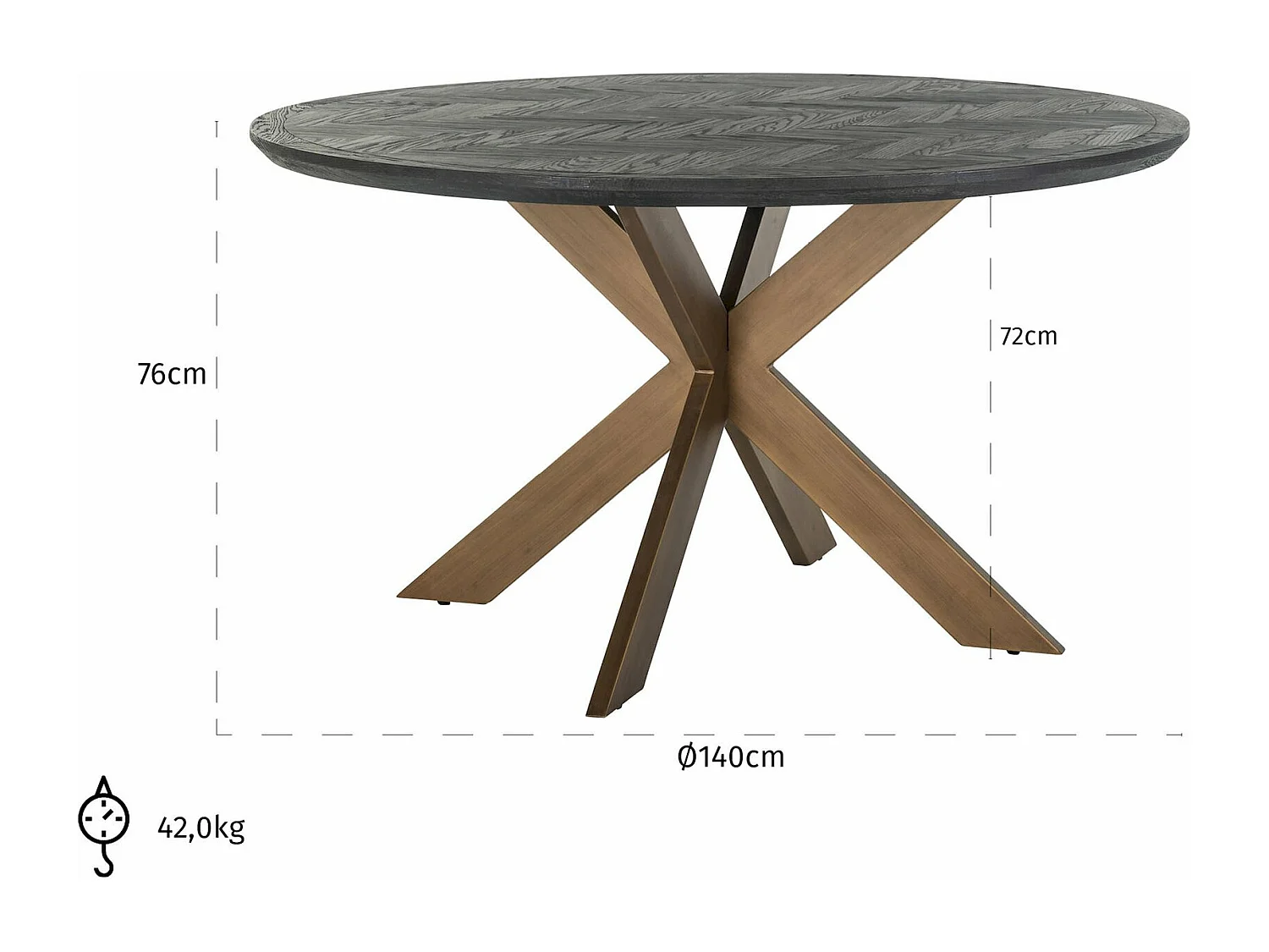 Table à mangerbone 140Ø