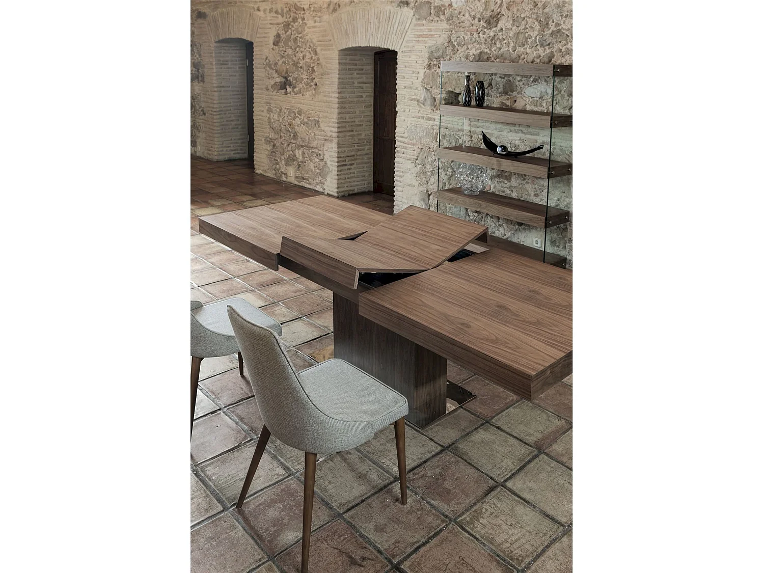 Table à manger rectangulaire extensible bois