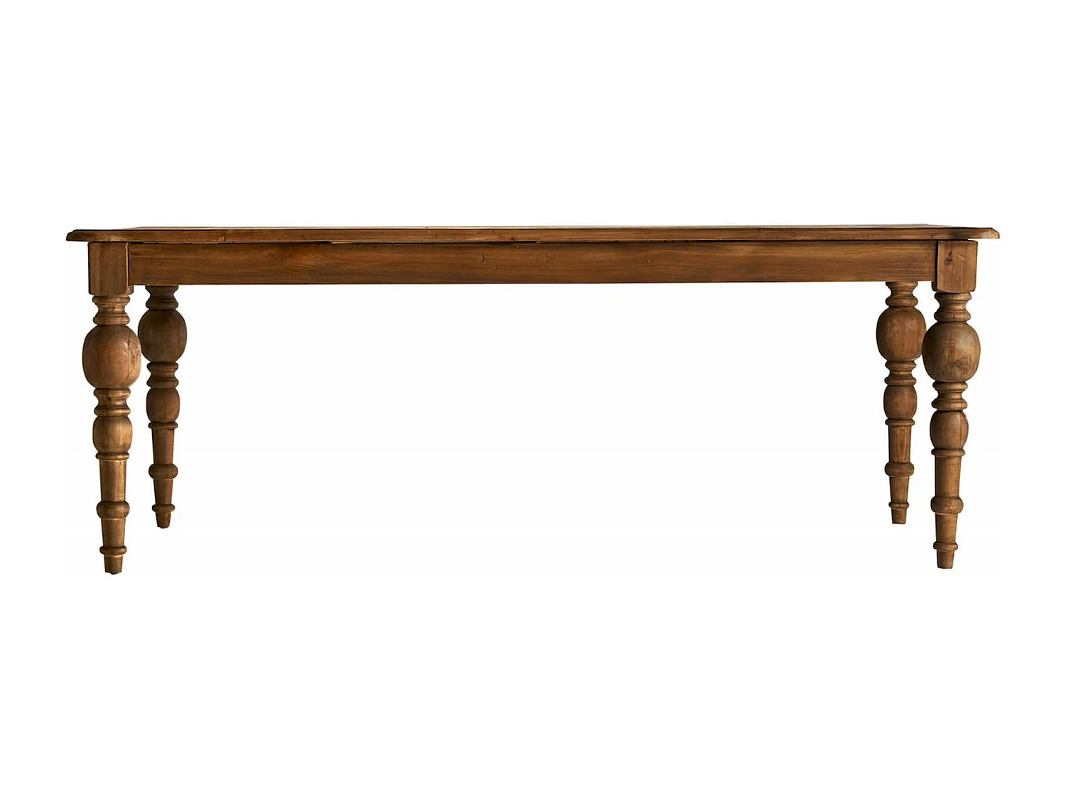 Table de Salon Classique en Bois avec Pieds Tournés