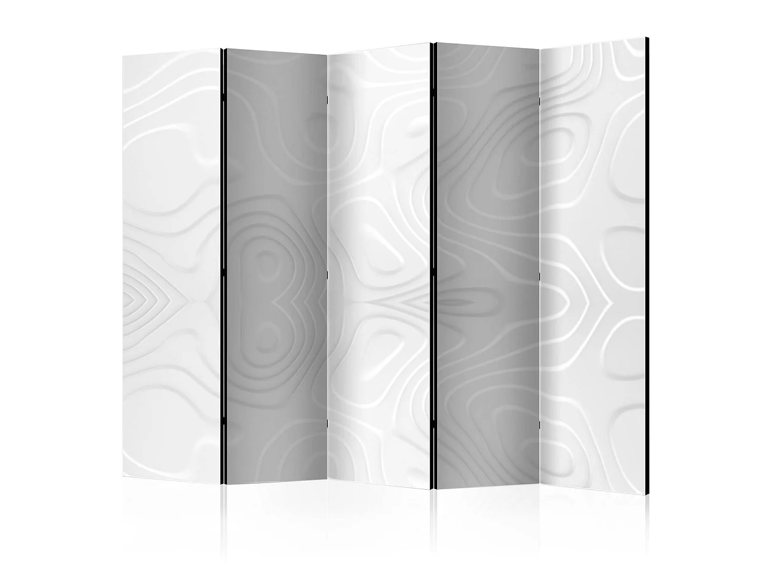 Paravent Design Vagues Blanches II pour Intérieur Moderne