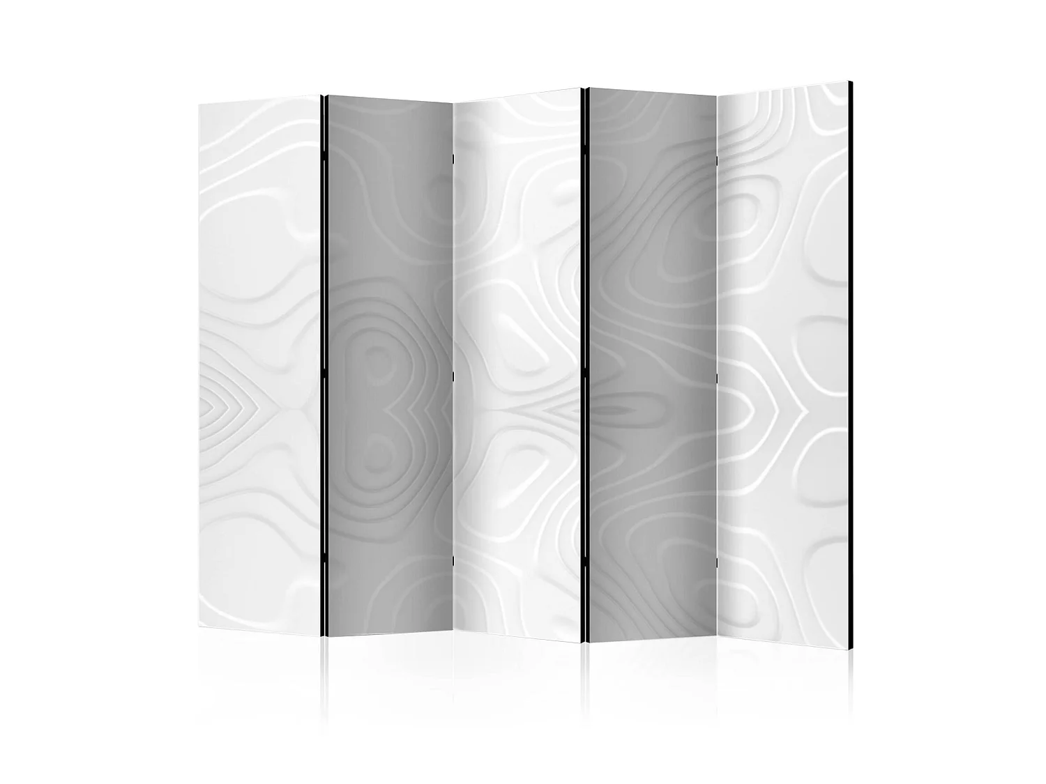 Paravent Design Vagues Blanches II pour Intérieur Moderne