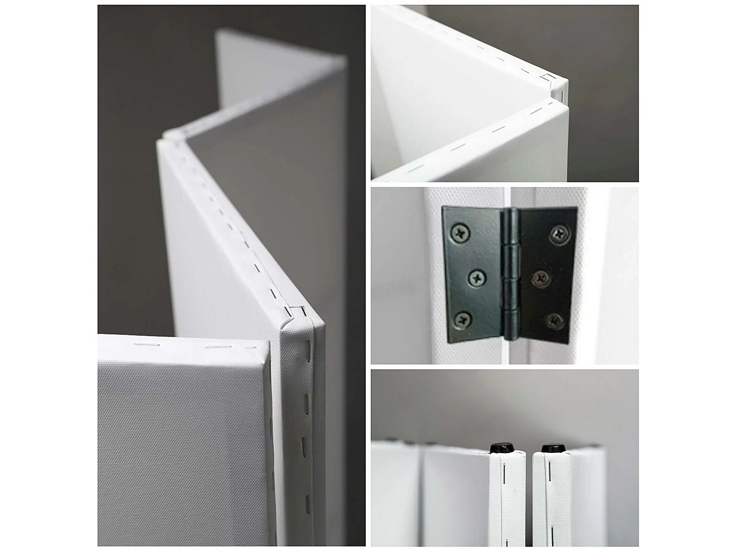 Paravent Acte Abstrait: Esthétique Moderne et Unique - 145 x 180 cm - 2 faces R° V°