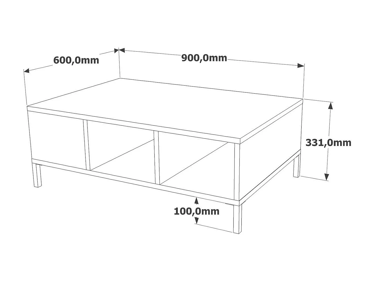 Scaffale con anta Biancom L38xH110cm Bianco lucido