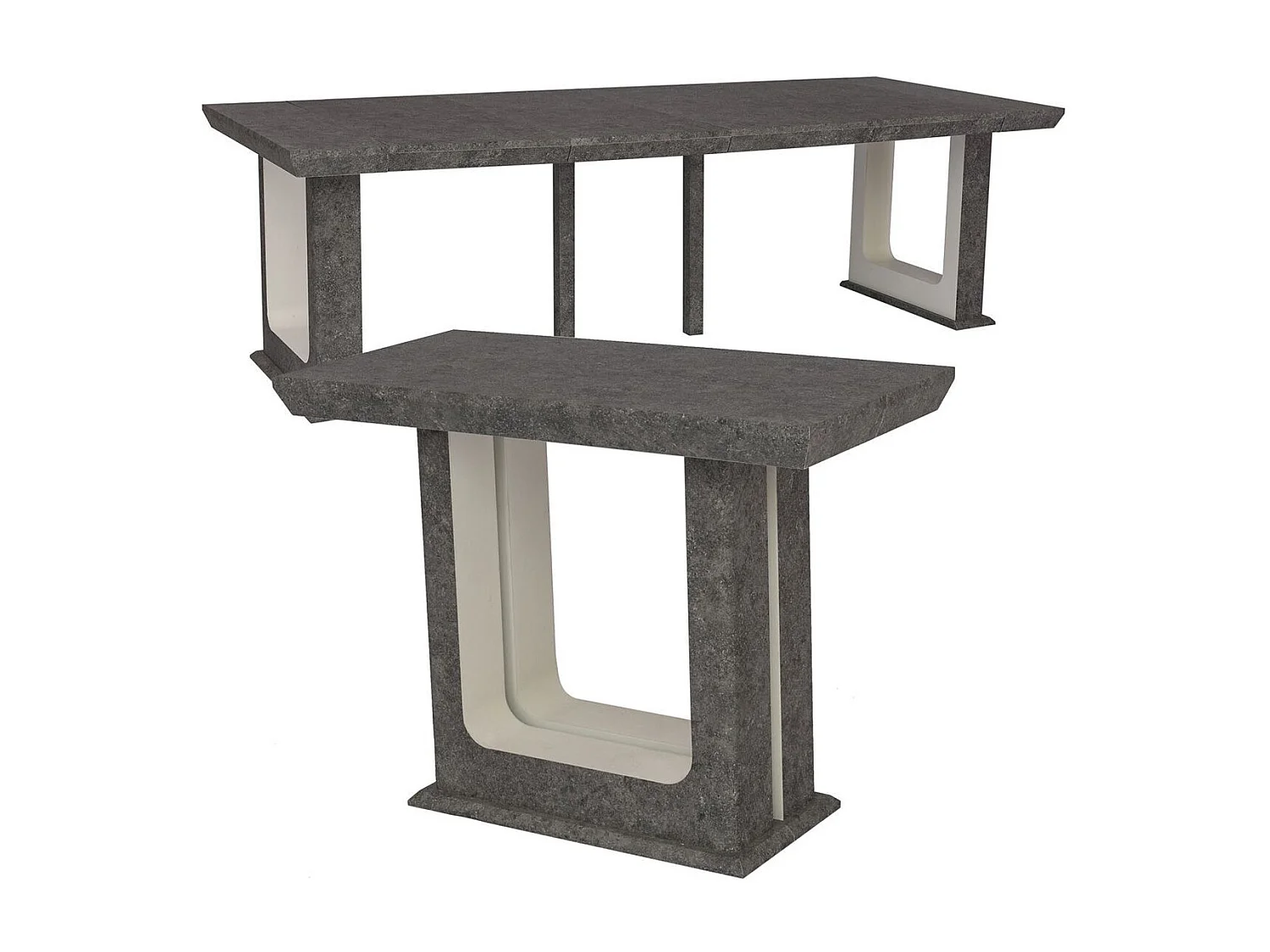 Table Console extensible 250cm Houston Effet Béton