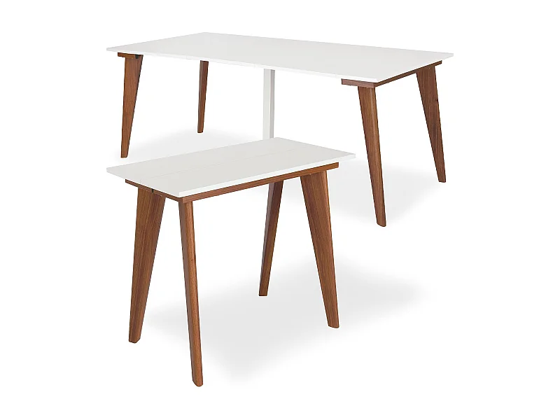 Table Console extensible Flavie Blanc