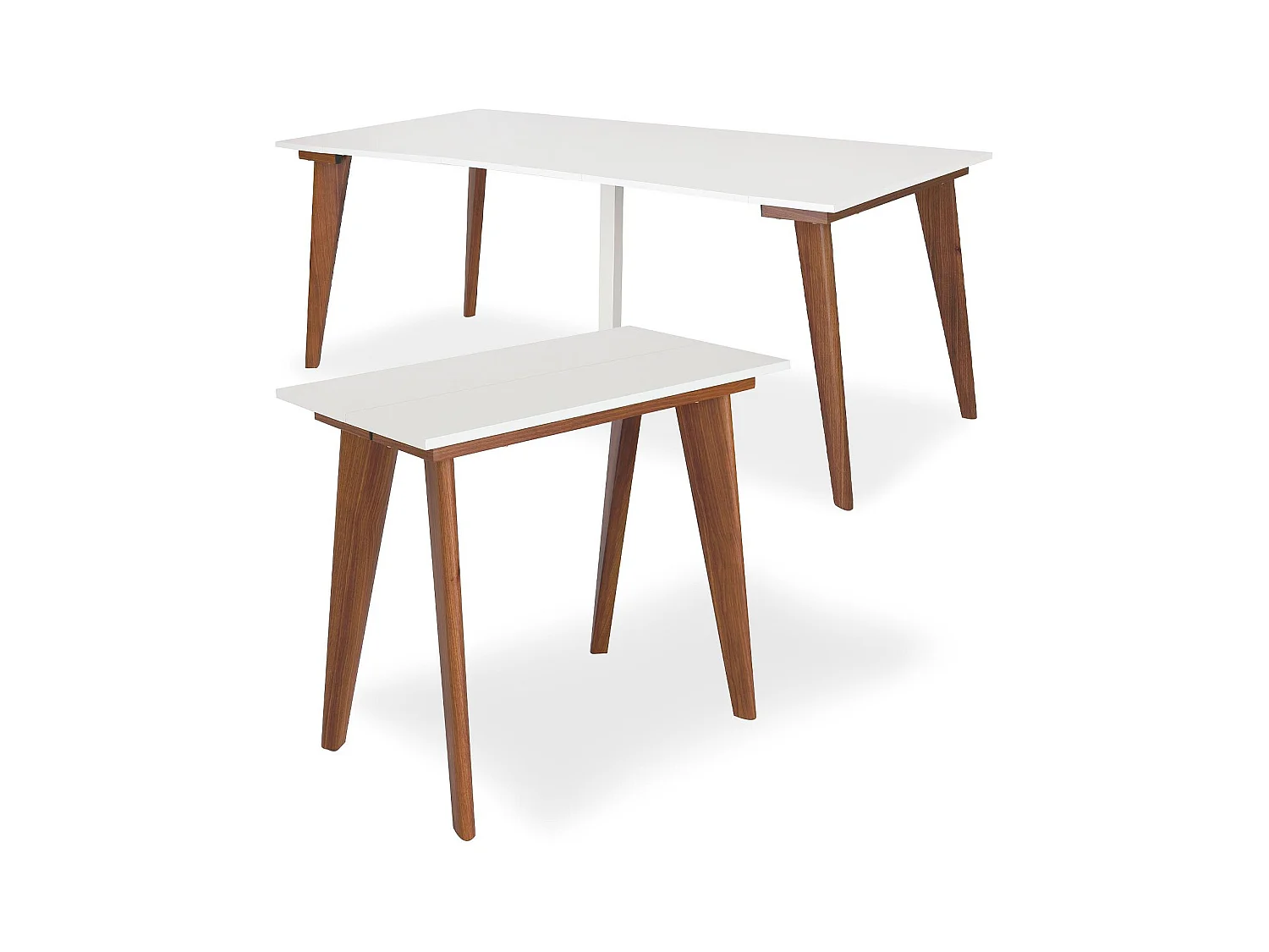 Table Console Extensible "Ève" 45-195cm Blanc