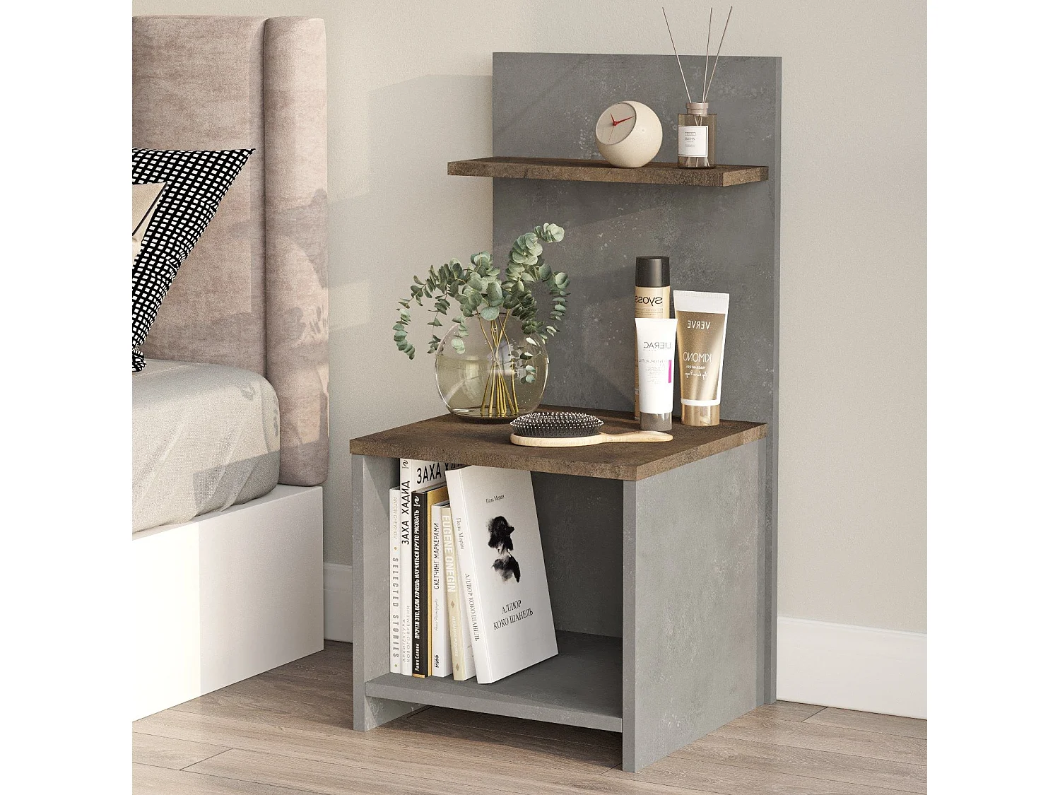 Buffet 3 Tiroirs & 2 Portes "Dolores" 165cm Blanc & Chêne