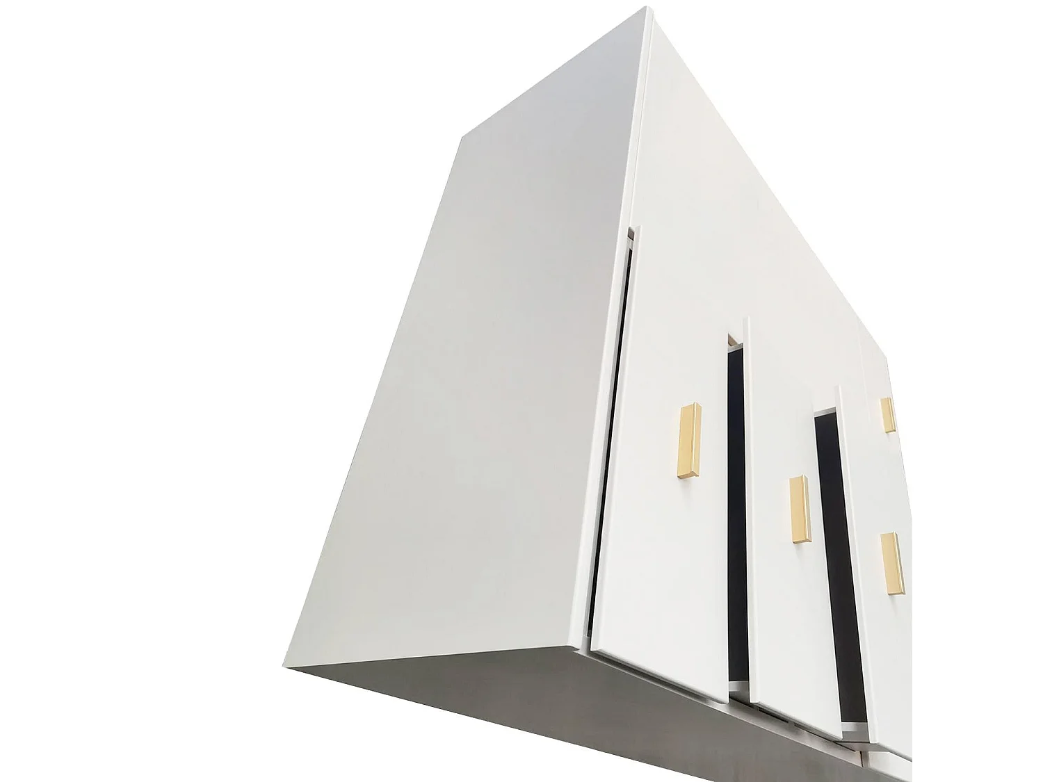 Buffet 5 Tiroirs & 1 Porte "Tazea" 112cm Taupe