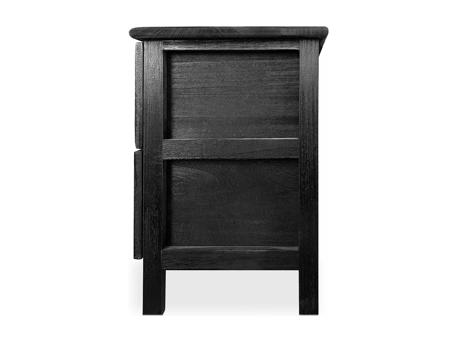 Table de chevet sculptée style marocain Chevignon L36cm Bois Noir