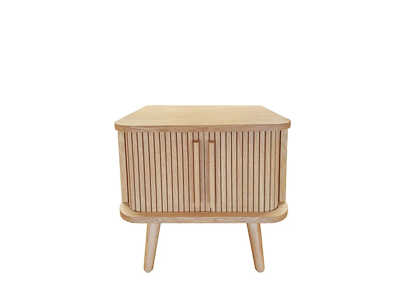 Table de Chevet Design "Rove" 50cm Chêne