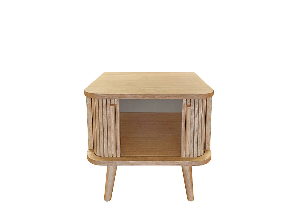 Table de Chevet Design "Rove" 50cm Chêne