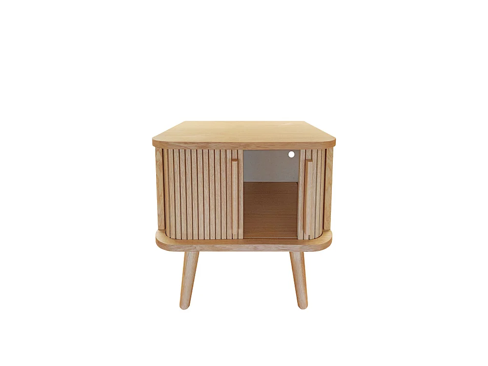 Table de Chevet Design "Rove" 50cm Chêne