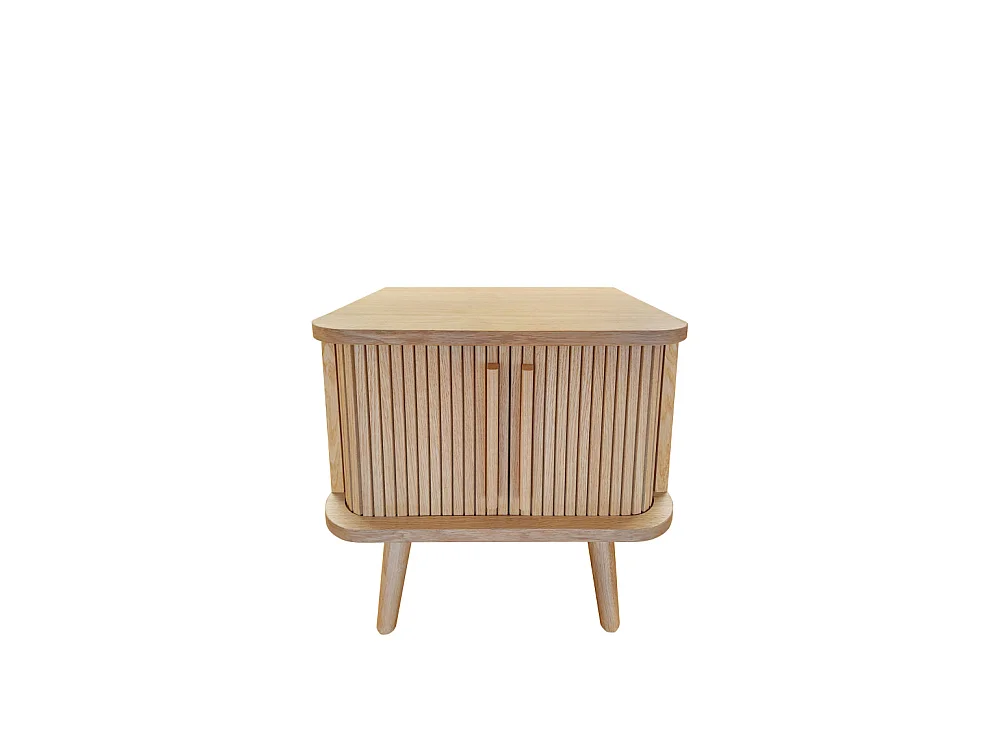 Table de Chevet Design "Rove" 50cm Chêne