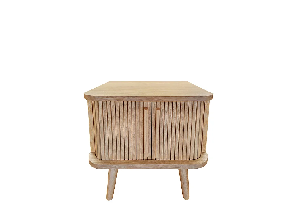 Table de Chevet Design "Rove" 50cm Chêne