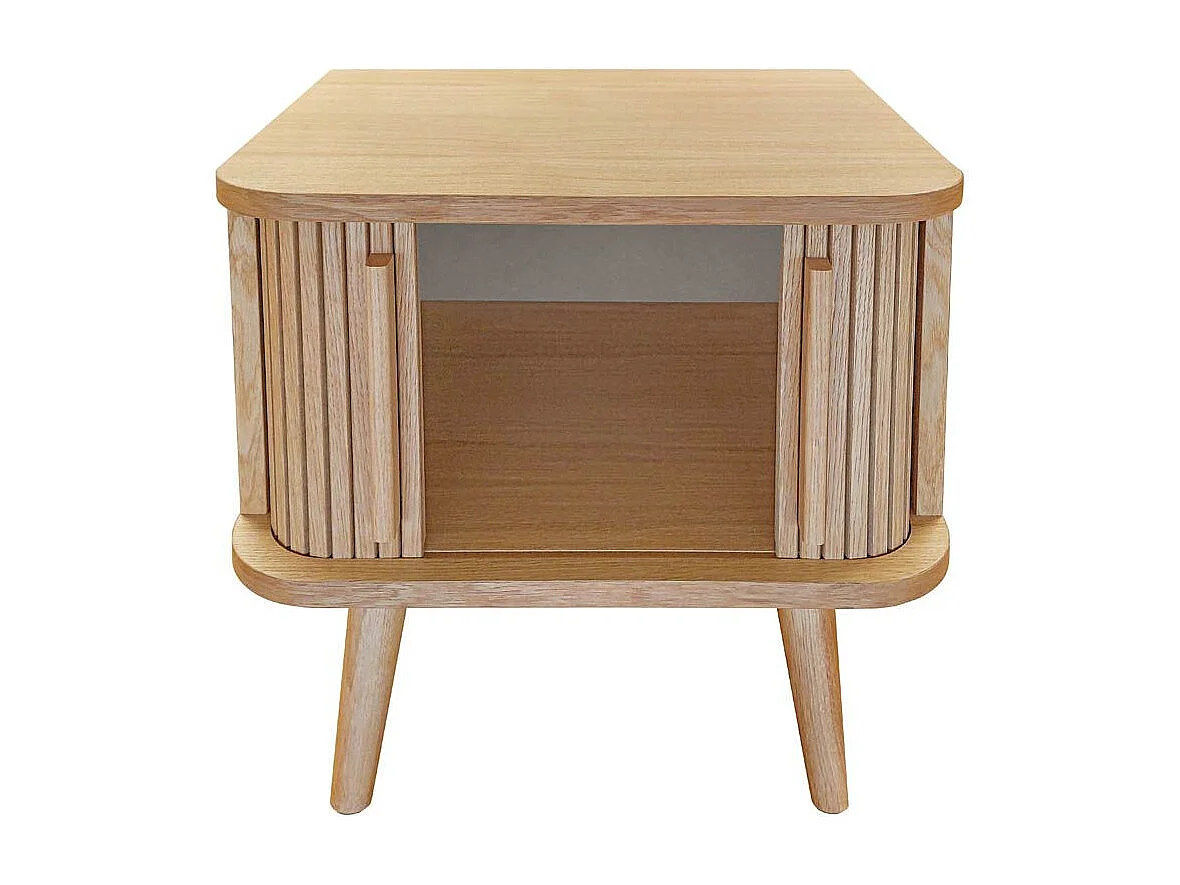 Table de Chevet Design "Rove" 50cm Chêne