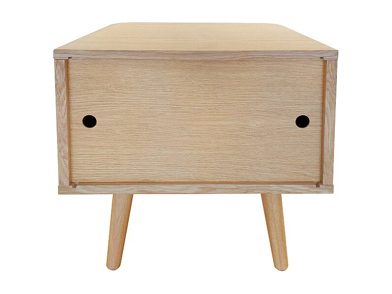 Table de Chevet Design "Rove" 50cm Chêne